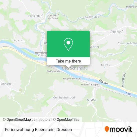 Карта Ferienwohnung Eibenstein