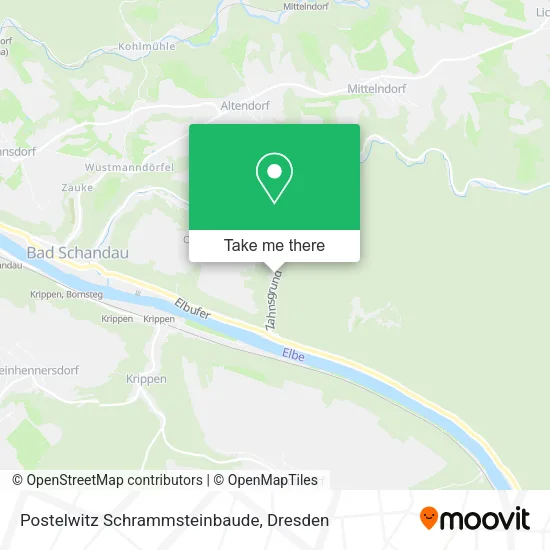 Карта Postelwitz Schrammsteinbaude