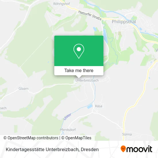 Карта Kindertagesstätte Unterbreizbach