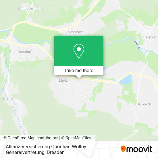 Карта Allianz Versicherung Christian Wollny Generalvertretung