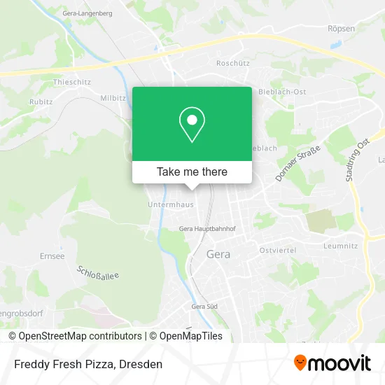 Карта Freddy Fresh Pizza