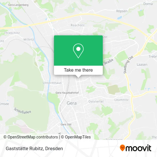Карта Gaststätte Rubitz