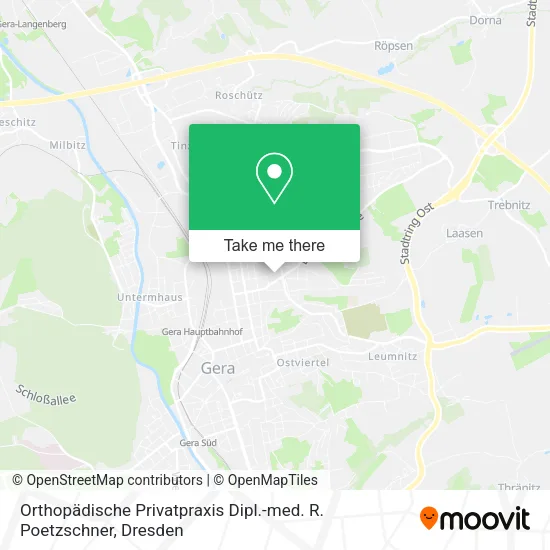 Карта Orthopädische Privatpraxis Dipl.-med. R. Poetzschner