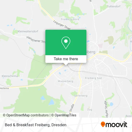 Карта Bed & Breakfast Freiberg