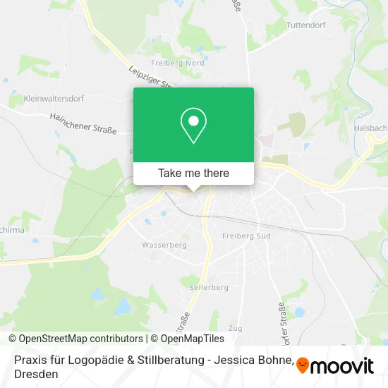 Карта Praxis für Logopädie & Stillberatung - Jessica Bohne