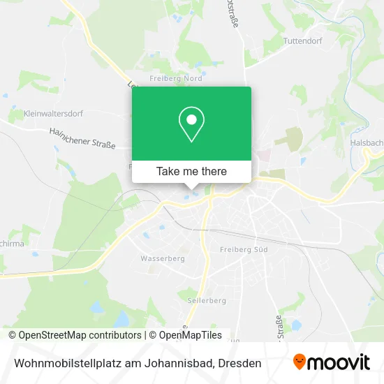Карта Wohnmobilstellplatz am Johannisbad