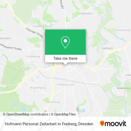 Карта Hofmann Personal Zeitarbeit in Freiberg