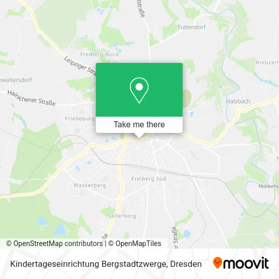 Карта Kindertageseinrichtung Bergstadtzwerge