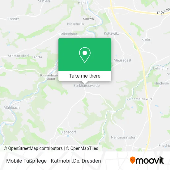 Карта Mobile Fußpflege - Katmobil.De