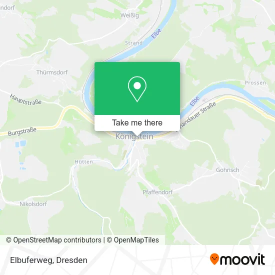 Карта Elbuferweg