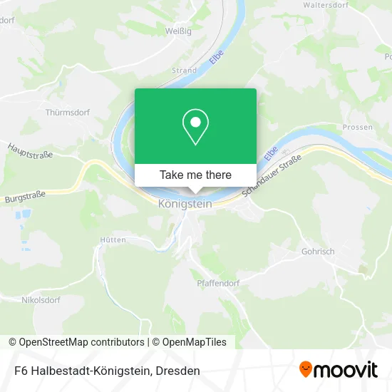 Карта F6 Halbestadt-Königstein
