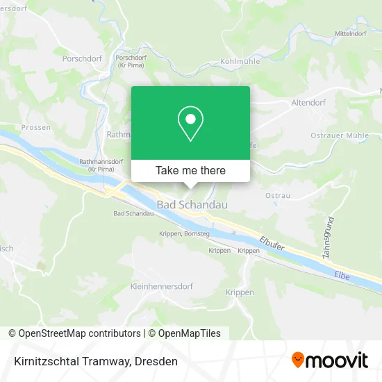 Карта Kirnitzschtal Tramway