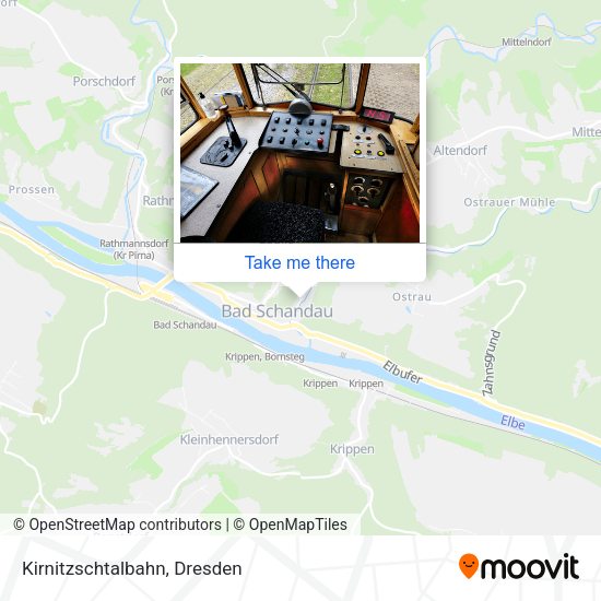 Карта Kirnitzschtalbahn