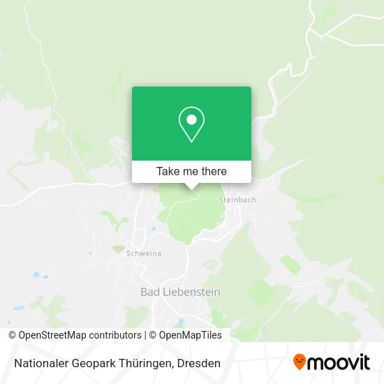 Nationaler Geopark Thüringen map
