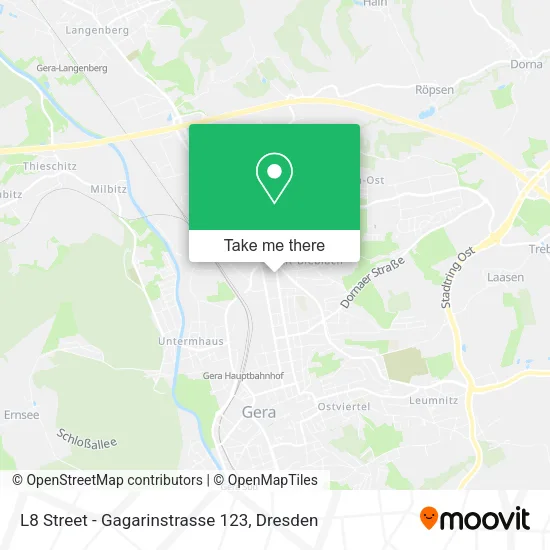 Карта L8 Street - Gagarinstrasse 123