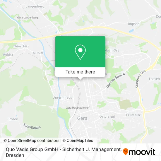 Карта Quo Vadis Group GmbH - Sicherheit U. Management