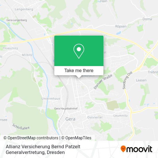 Карта Allianz Versicherung Bernd Patzelt Generalvertretung