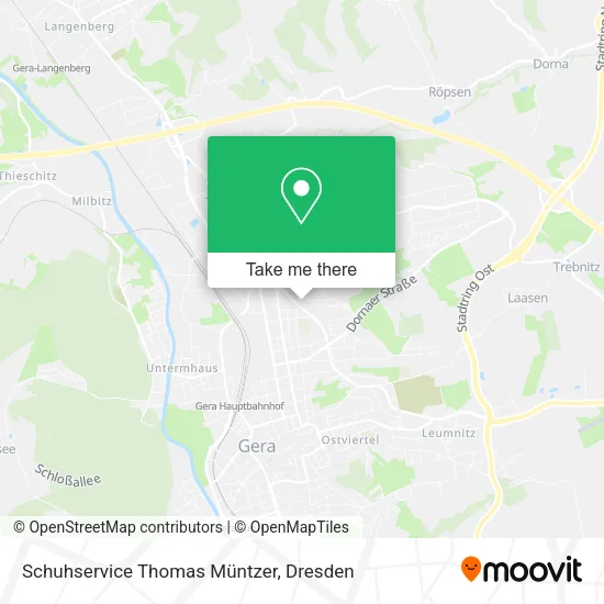 Карта Schuhservice Thomas Müntzer