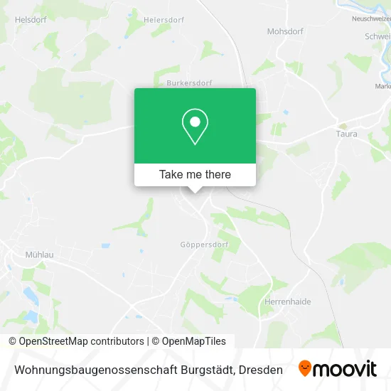 Карта Wohnungsbaugenossenschaft Burgstädt