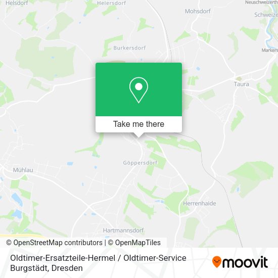 Карта Oldtimer-Ersatzteile-Hermel / Oldtimer-Service Burgstädt