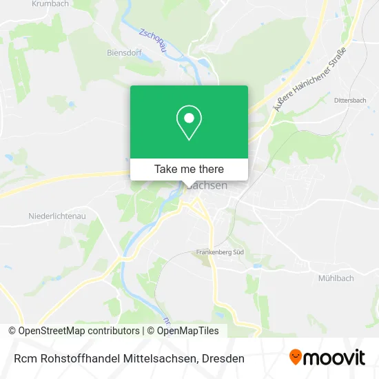 Rcm Rohstoffhandel Mittelsachsen map