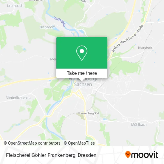 Карта Fleischerei Göhler Frankenberg