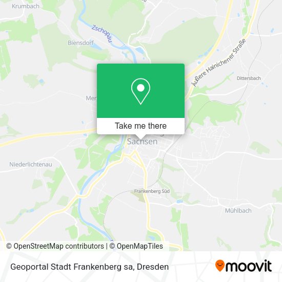 Карта Geoportal Stadt Frankenberg sa