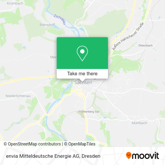 Карта envia Mitteldeutsche Energie AG