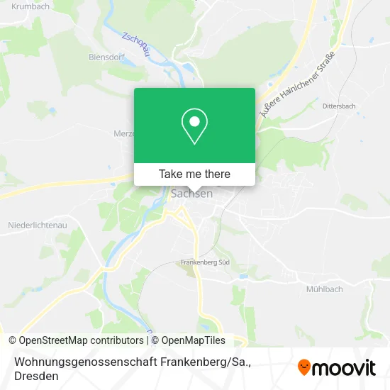 Карта Wohnungsgenossenschaft Frankenberg / Sa.