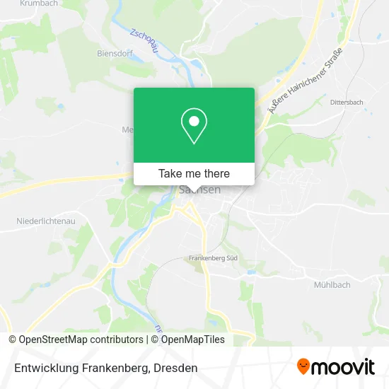 Карта Entwicklung Frankenberg