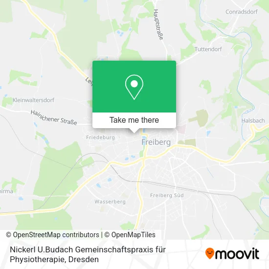 Карта Nickerl U.Budach Gemeinschaftspraxis für Physiotherapie