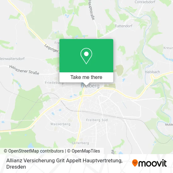 Карта Allianz Versicherung Grit Appelt Hauptvertretung