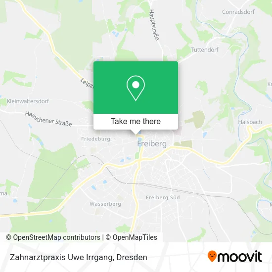 Карта Zahnarztpraxis Uwe Irrgang
