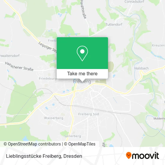 Карта Lieblingsstücke Freiberg