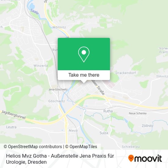 Карта Helios Mvz Gotha - Außenstelle Jena Praxis für Urologie