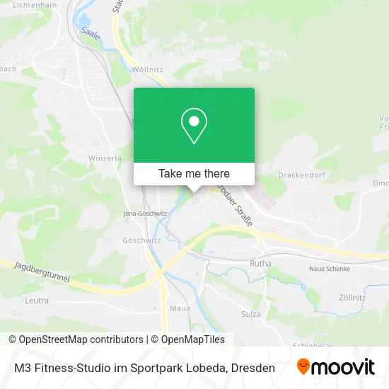 Карта M3 Fitness-Studio im Sportpark Lobeda