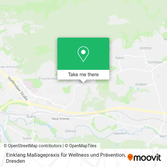 Карта Einklang Maßagepraxis für Wellness und Prävention