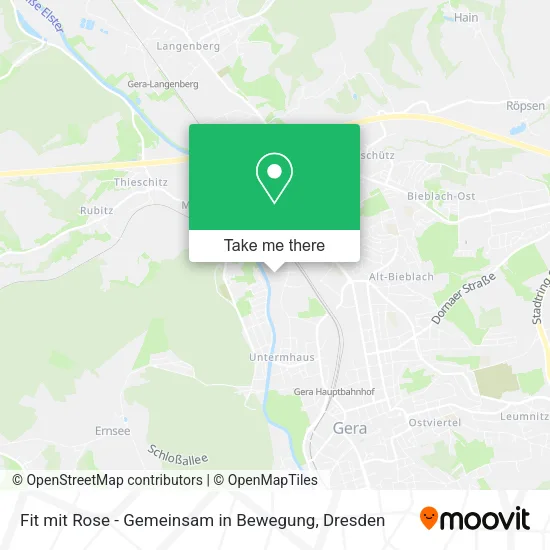 Карта Fit mit Rose - Gemeinsam in Bewegung