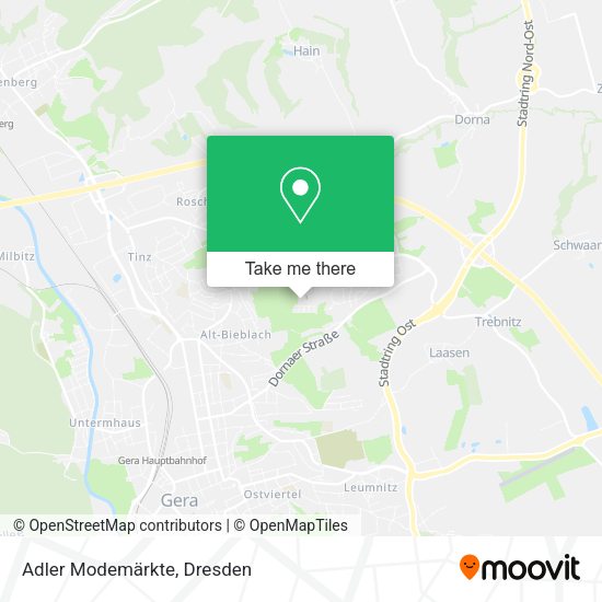 Карта Adler Modemärkte