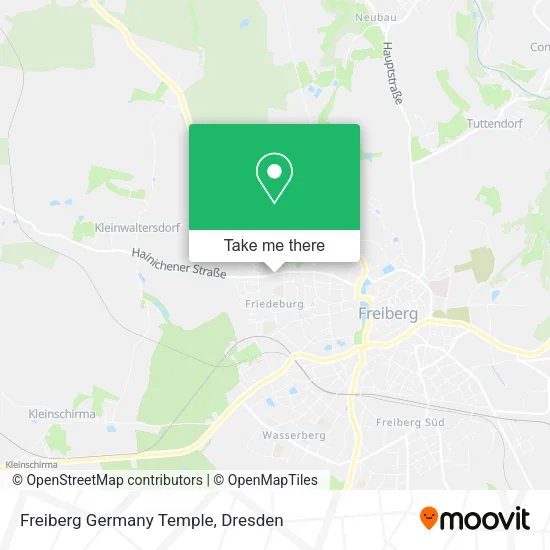 Карта Freiberg Germany Temple
