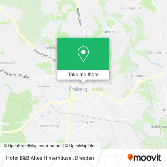 Карта Hotel B&B Altes Hinterhäusel