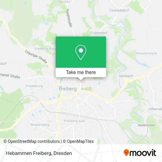 Карта Hebammen Freiberg