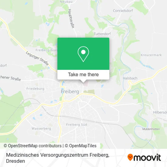 Карта Medizinisches Versorgungszentrum Freiberg