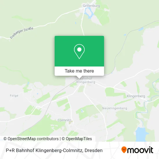 Карта P+R Bahnhof Klingenberg-Colmnitz