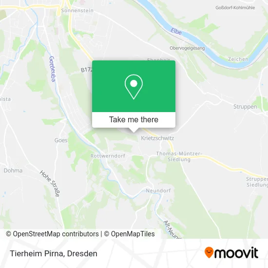 Карта Tierheim Pirna