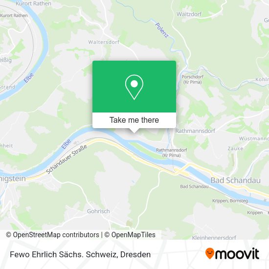 Карта Fewo Ehrlich Sächs. Schweiz
