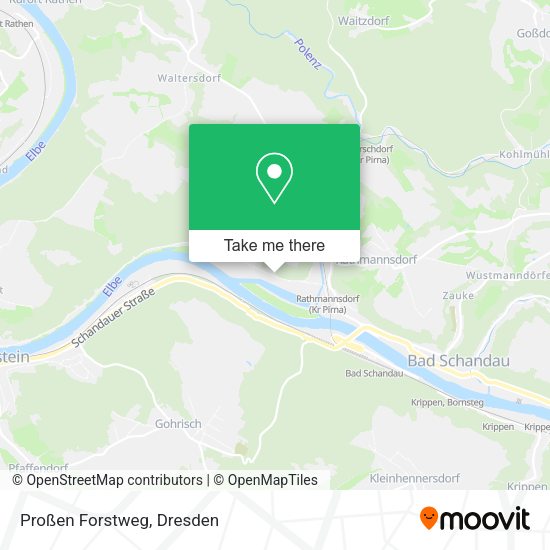 Карта Proßen Forstweg
