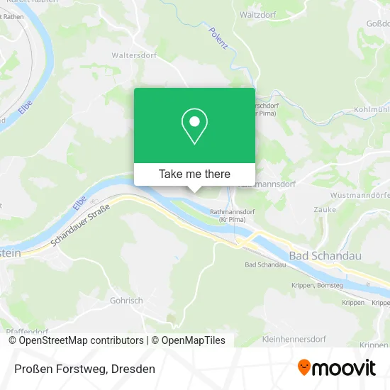 Карта Proßen Forstweg