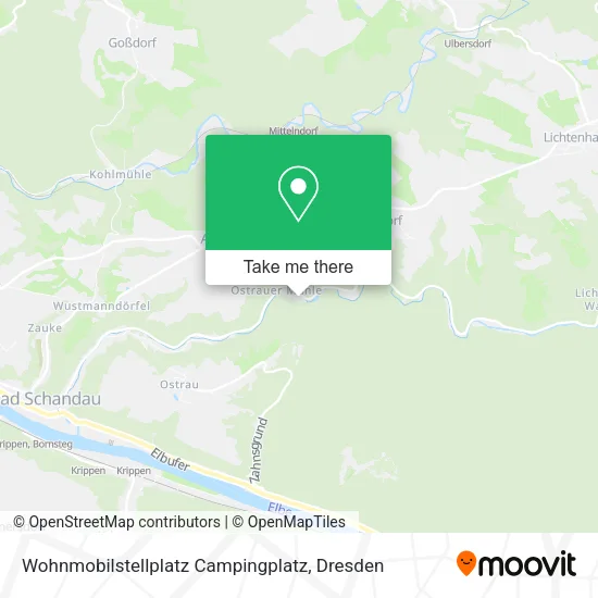 Карта Wohnmobilstellplatz Campingplatz