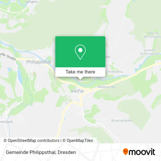 Карта Gemeinde Philippsthal